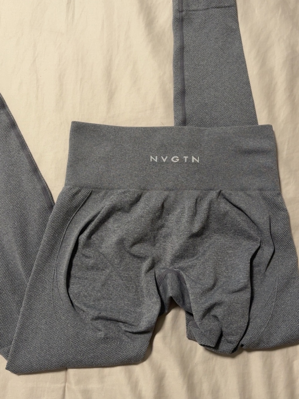 NVGTN Seamless High-Rise Leggings in Heather Charcoal